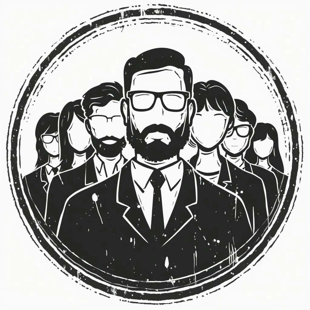 Icono de equipo experto multidisciplinario